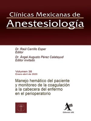 cover image of Manejo hemático del paciente y monitoreo de la coagulación a la cabecera del enfermo en el perioperatorio